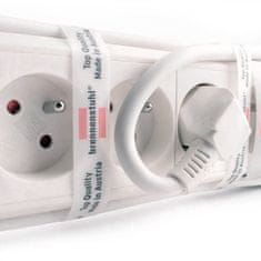 Prodlužovací kabel 6-zásuvkový s vypínačem bílý 3m