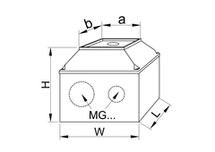 Tracon Electric Krabice k vačkovým spínačem 20A 68x68x64mm