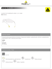 Delta Plus Pracovní brýle MEIA CLEAR UNI