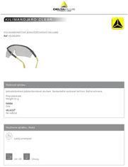 Delta Plus Pracovní brýle KILIMANDJARO CLEAR UNI 2 ks