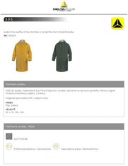 Nepromokavý plášť do deště MA305 žlutý 3XL