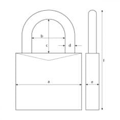 Abus Visací zámek 50mm