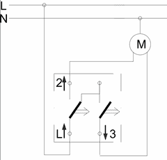 Kontakt-Simon S.A. Tlačítko žaluziové (přístroj) 10A 250V 75x75x32mm