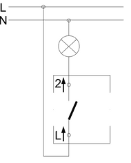 Kontakt-Simon S.A. Jednopólový spínač (strojek) 10AX 250V 75x75x32mm