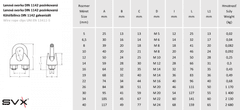 SVX Lanová svorka DIN 1142 pozinkovaná 13mm Balení: 2 ks