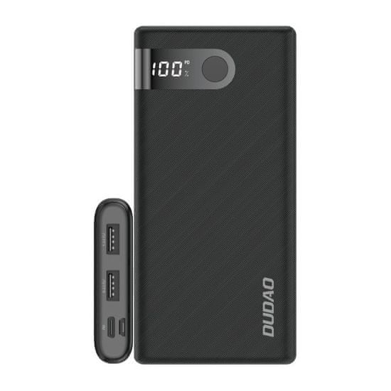 DUDAO K9Pro Power Bank 10000mAh 2x USB 2A, černý