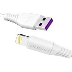 DUDAO L2L kabel USB / Lightning 5A 1m, bílý