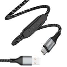 DUDAO L7 kabel USB / USB-C 5A 1m, černý