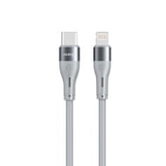 DUDAO L6H kabel USB-C / Lightning PD 65W 1m, šedý