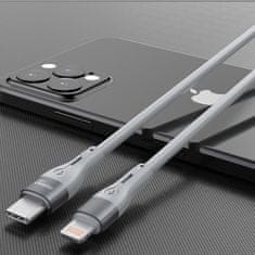 DUDAO L6H kabel USB-C / Lightning PD 65W 1m, šedý