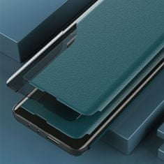 MG Eco Leather View knížkové pouzdro na Samsung Galaxy S21 Plus 5G, zelené