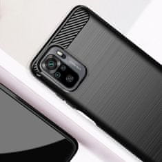 MG Carbon Case Flexible silikonový kryt na Xiaomi Redmi Note 10 5G, černý