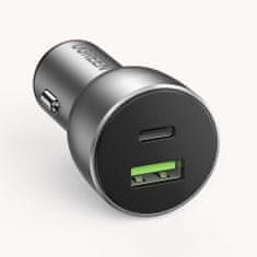 Ugreen CD213 autonabíječka USB / USB-C QC 3.0 36W 3A, šedá