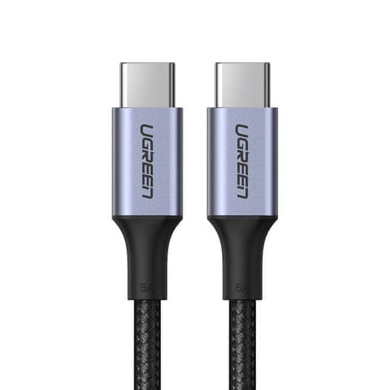 Ugreen US316 kabel USB-C / USB-C 100W 5A QC PD 1m, šedý