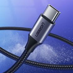Ugreen US288 kabel USB / USB-C QC 3.0 3A 2m, šedý