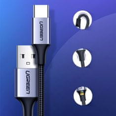 Ugreen US288 kabel USB / USB-C QC 3.0 3A 2m, šedý
