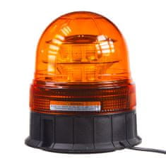 Stualarm LED maják, 12-24V, 16x3W, oranžový magnet, ECE R65 (wl84)