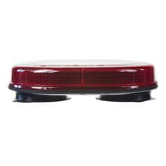 Stualarm Rampa červená, 32LEDx3W, magnet, 12-24V, 200mm, ECE R10 (kf18Mred)