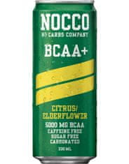 NOCCO BCAA+ 330 ml, citrus-bezový květ