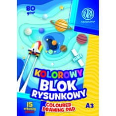 Astra barevné papíry A3, 15 listů, 80g/m2, mix motivů, 106021009