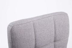BHM Germany Barové židle Palma (SET 2 ks), textil, šedá