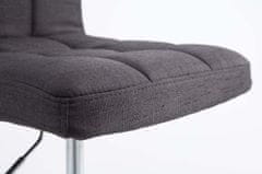 BHM Germany Barové židle Palma (SET 2 ks), textil, černá