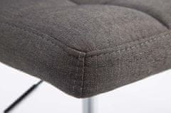 BHM Germany Barové židle Palma (SET 2 ks), textil, tmavě šedá