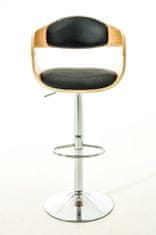 BHM Germany Barová židle King (SET 2 ks), syntetická kůže, černá