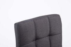 BHM Germany Barové židle Palma (SET 2 ks), textil, černá