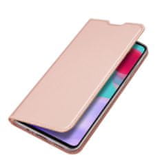 Dux Ducis Skin Pro knížkové kožené pouzdro na Samsung Galaxy A52 5G / A52 4G, růžové