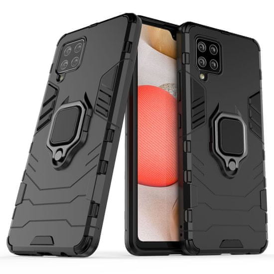 MG Ring Armor plastový kryt na Samsung Galaxy A42 5G, černý