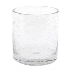 Skleněný svícen DutZ, Votive Bubbles, výška 10 cm, průměr 9 cm, barva čirá