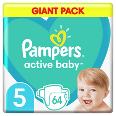 Pampers Pleny Active Baby 5 Junior (11-16 kg) Giant Pack 64 ks