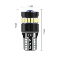 SEFIS LED žárovka 224 W5W T10 12V 19SMD bílá