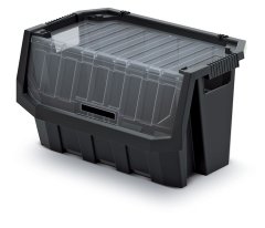 Prosperplast Plastový úložný box uzavíratelný TRUCK MAX PLUS 396x290x280 černý