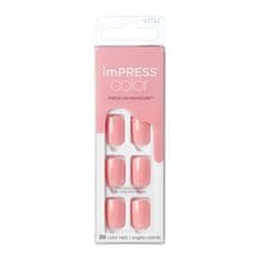 KISS Samolepící nehty imPRESS Color Pretty Pink 30 ks