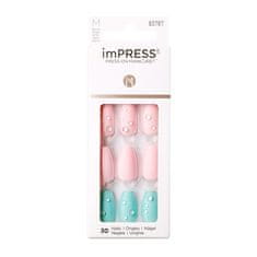 KISS Samolepící nehty imPRESS Nails Dew Drop 30 ks