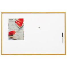 Greatstore Tabule magnetická Eco board 60x90cm, lakovaný povrch, dřevený rám