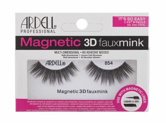 Ardell 1ks magnetic 3d faux mink 854, black, umělé řasy