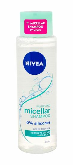 Nivea 400ml micellar shampoo purifying, šampon