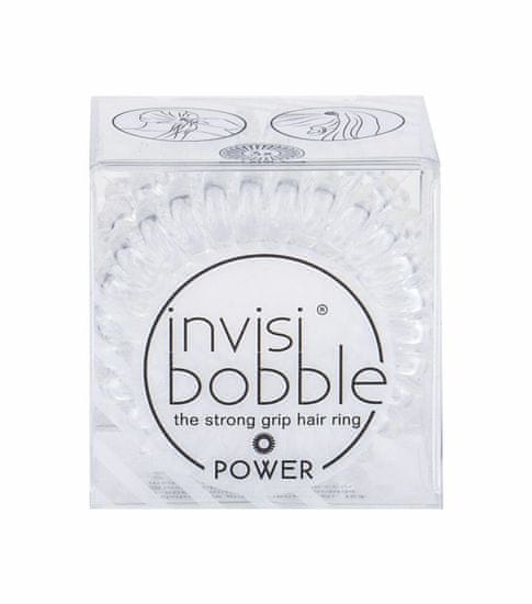 Invisibobble 3ks power hair ring, crystal clear