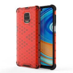 MobilPouzdra.cz Hybridní červené HEXAGON pouzdro na XIAOMI Redmi Note 9 Pro / 9S