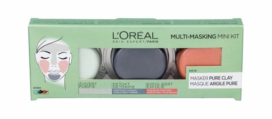 Kraftika 10ml loréal paris pure clay multi-masking, pleťová maska