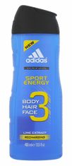 Adidas 400ml 3in1 sport energy, sprchový gel