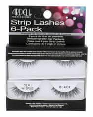 Ardell 6ks strip lashes demi wispies, black, umělé řasy