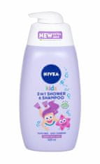 Nivea 500ml kids 2in1 shower & shampoo, sprchový gel