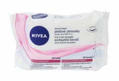 Nivea 25ks cleansing wipes gentle 3in1, čisticí ubrousky