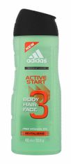 Adidas 400ml 3in1 active start, sprchový gel