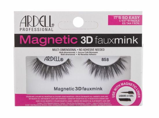 Ardell 1ks magnetic 3d faux mink 858, black, umělé řasy