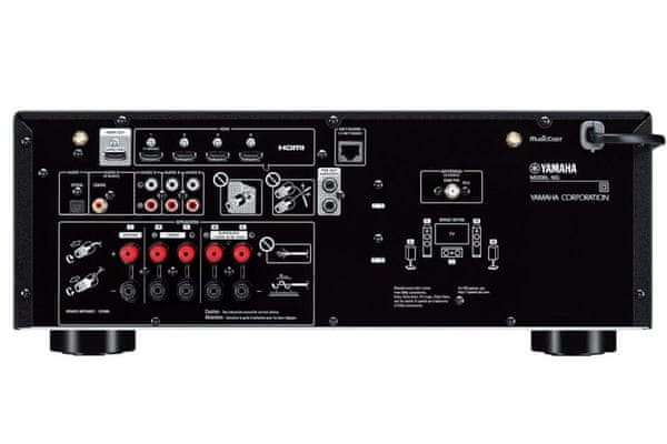  AV receiver yamaha rx-v4a Bluetooth wifi hdmi usb dolby vision hdr10 plus vrr allm qms 5kamálový extra výkon plynulý chod 